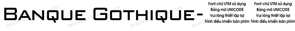 Banque Gothique字体转换